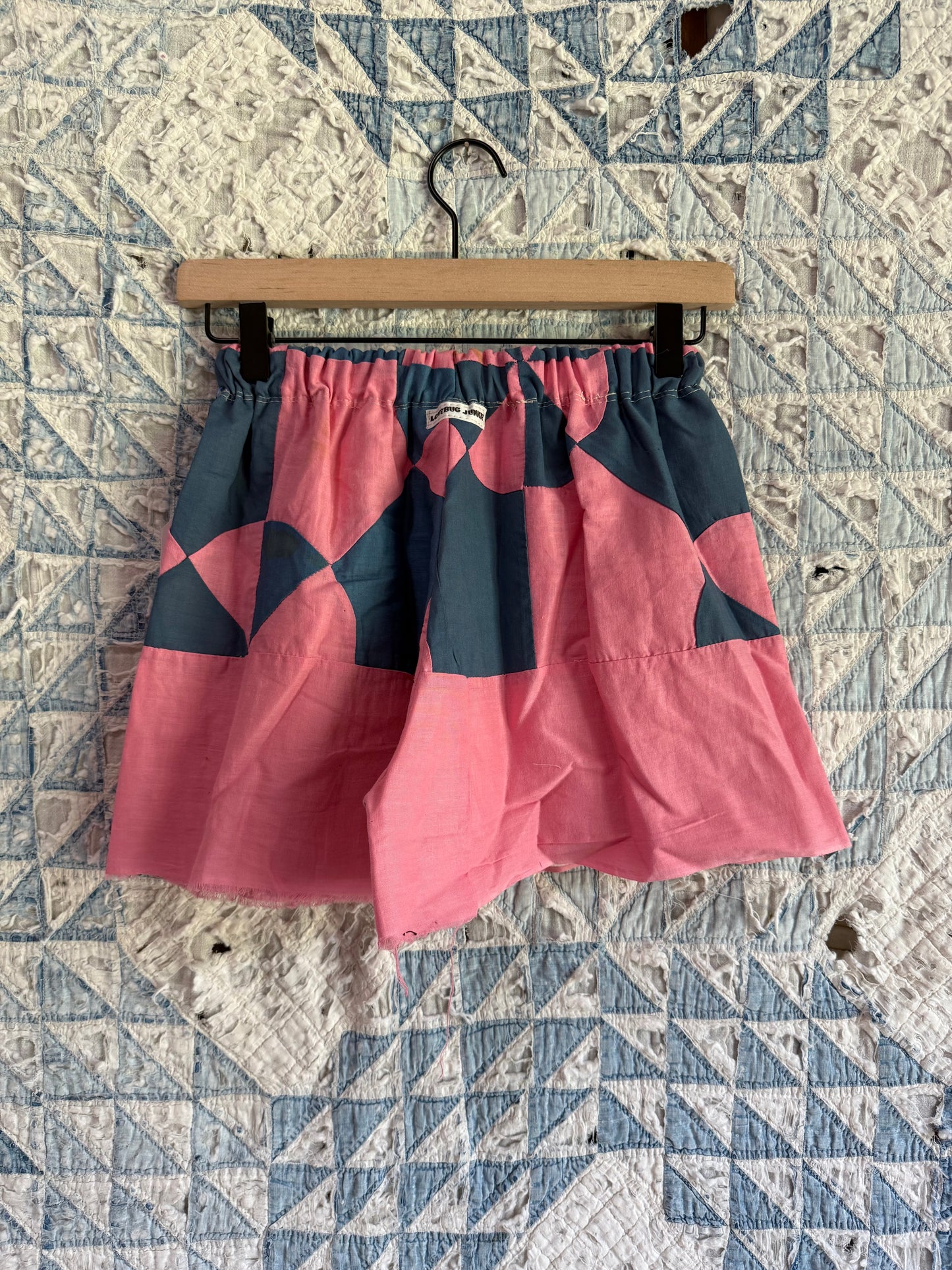 Pink + Navy Shorts