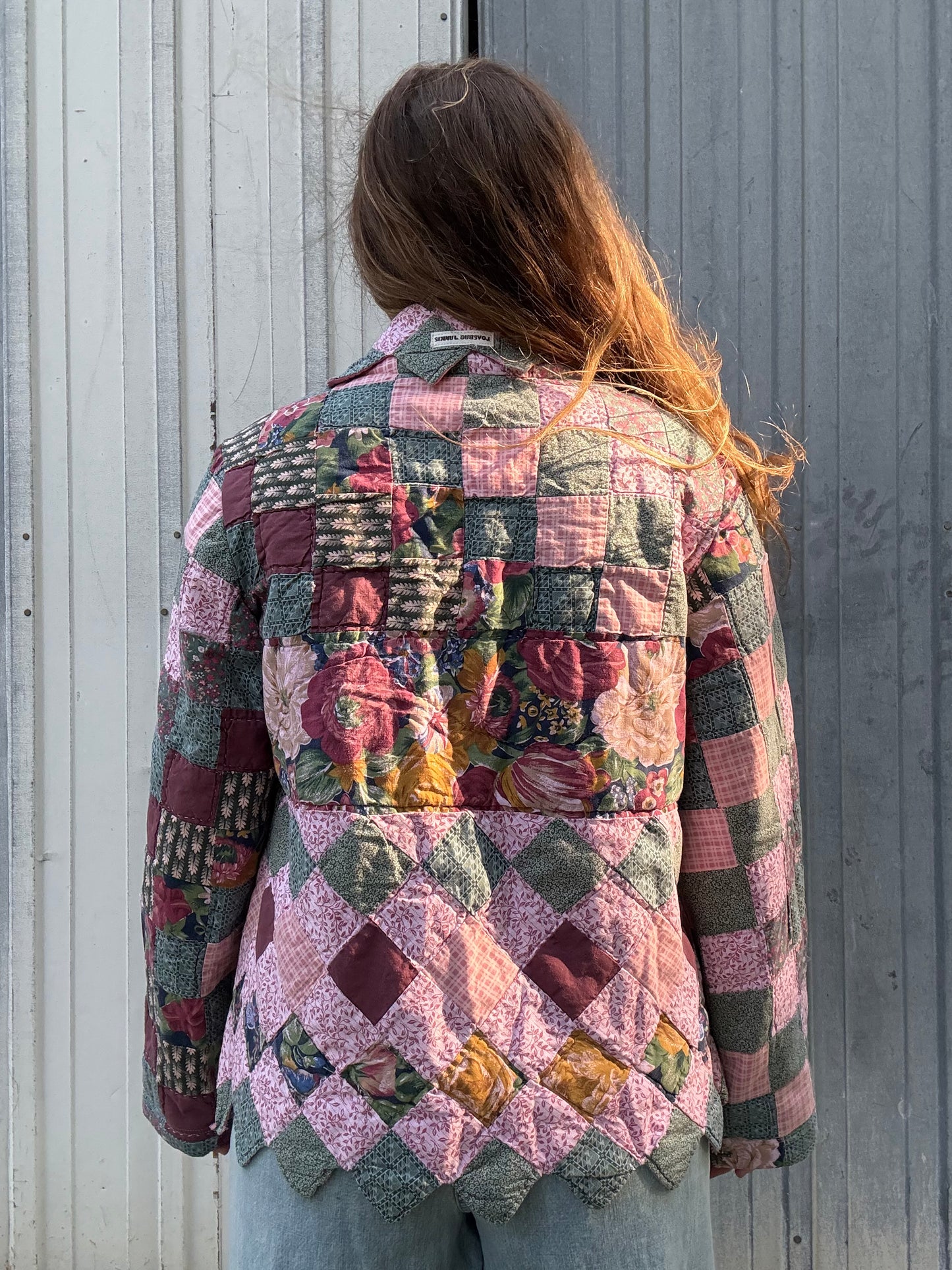 Maroon + Pine Quilt Jacket S/M