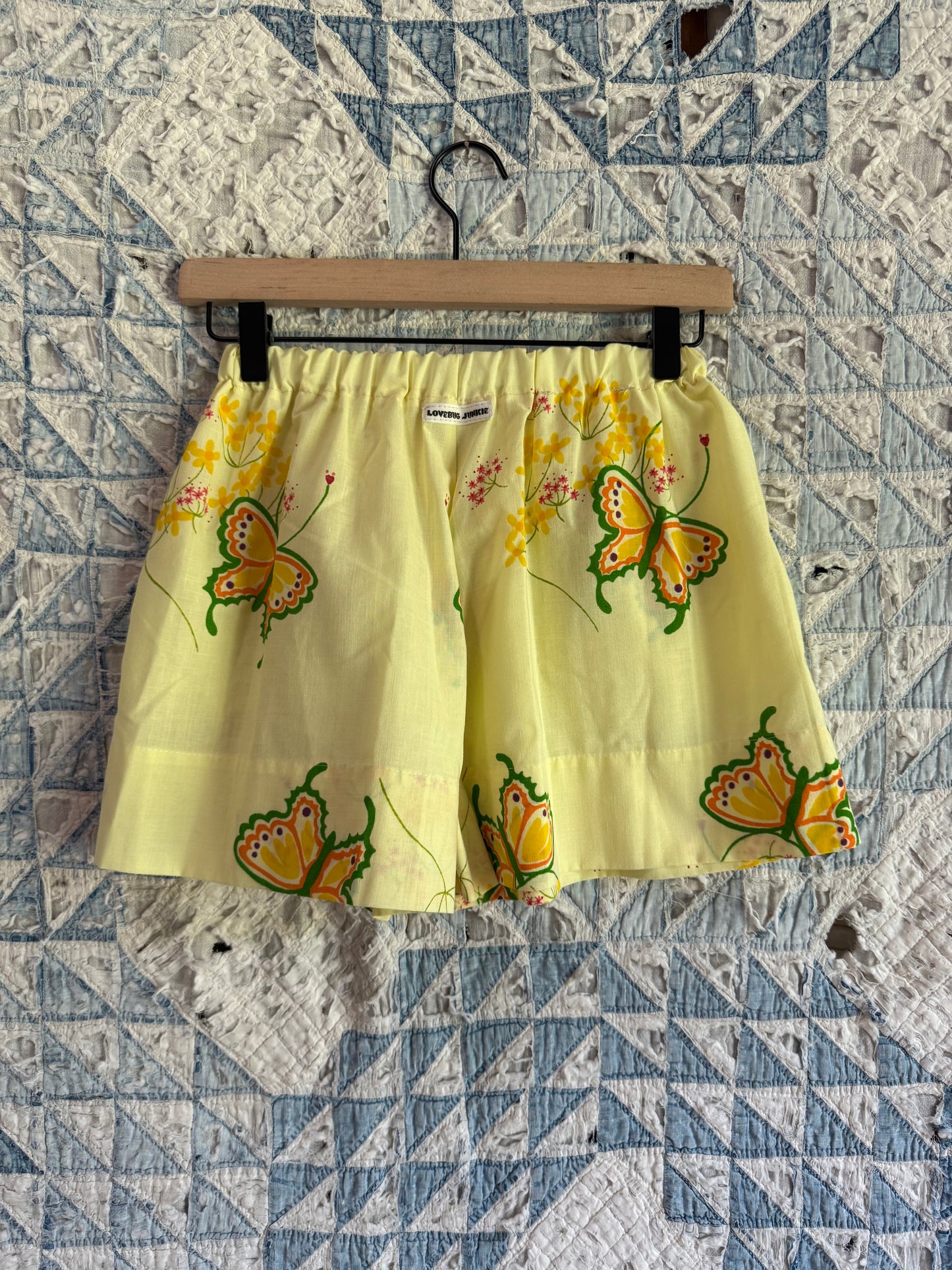 Yellow Butterfly Shorts