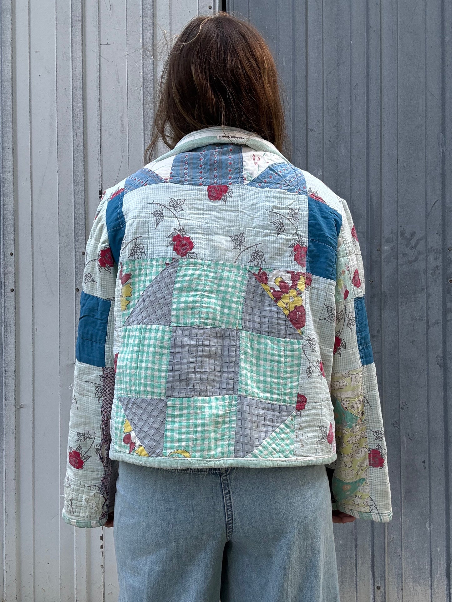 Seaside Stripes Quilt Jacket M/L