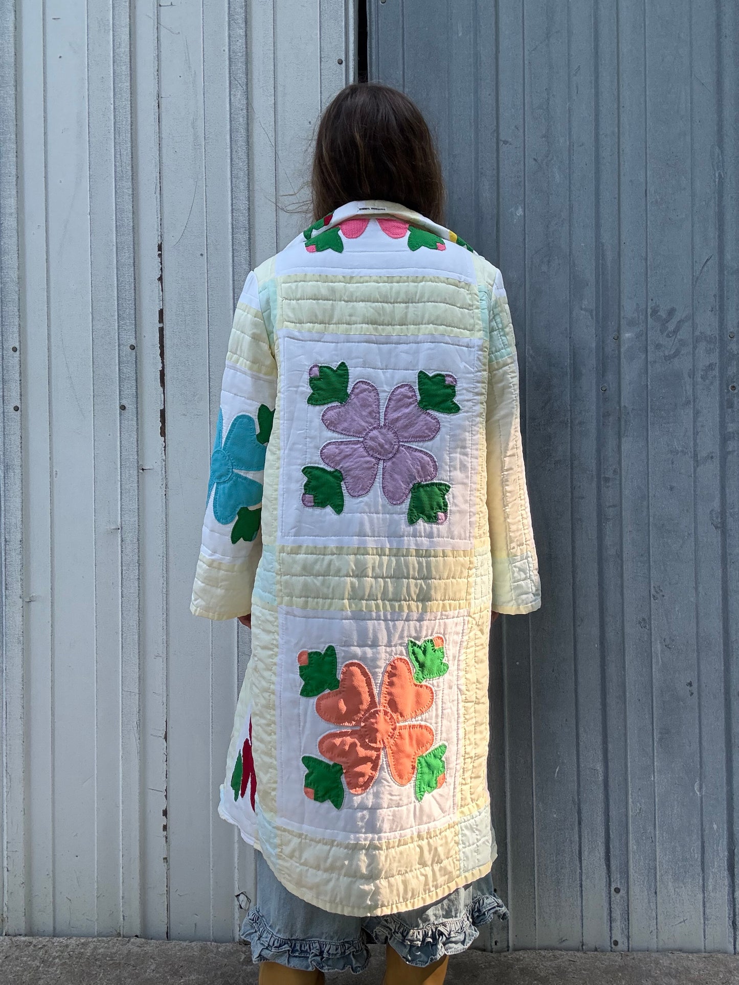 Floral Applique Duster M/L