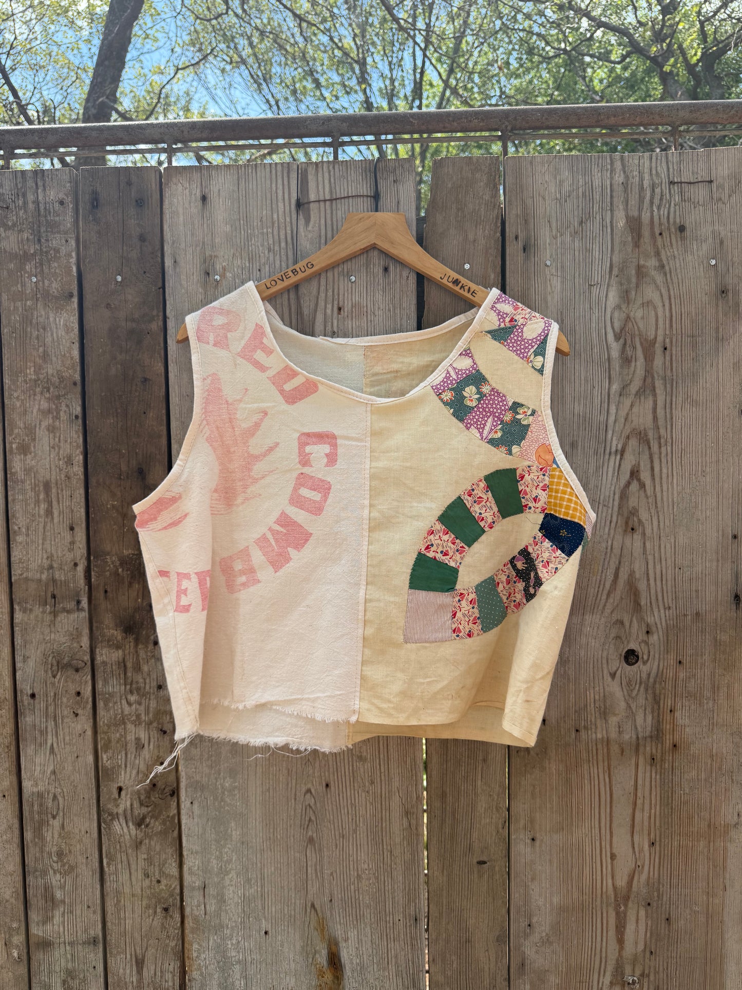 Feedsack Wedding Ring Top