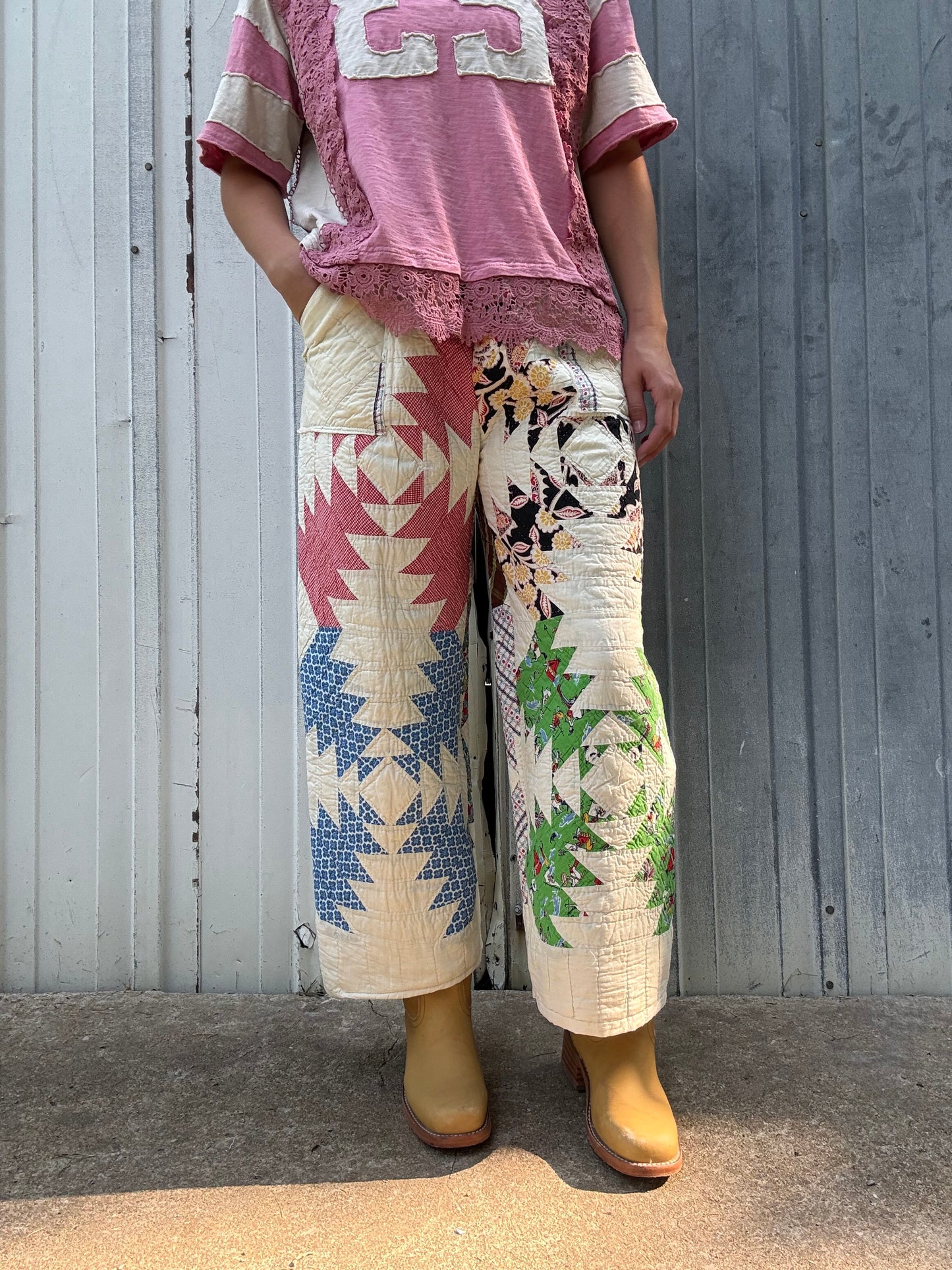 Funky Patchwork Pants M/L