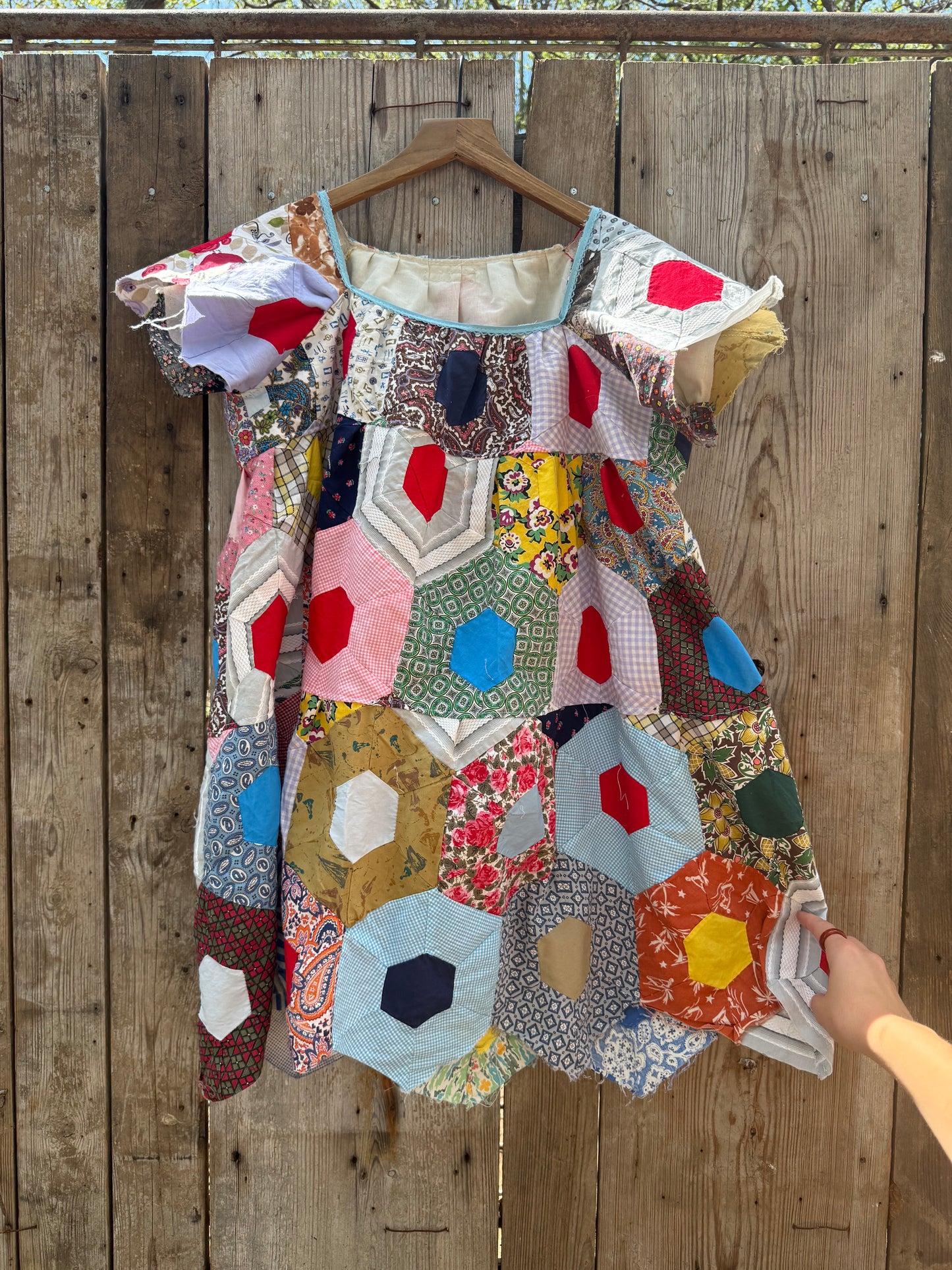 Colorful Scalloped Babydoll Dress