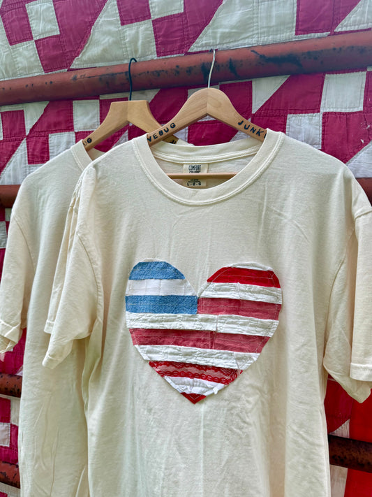 USA Heart Tee Large