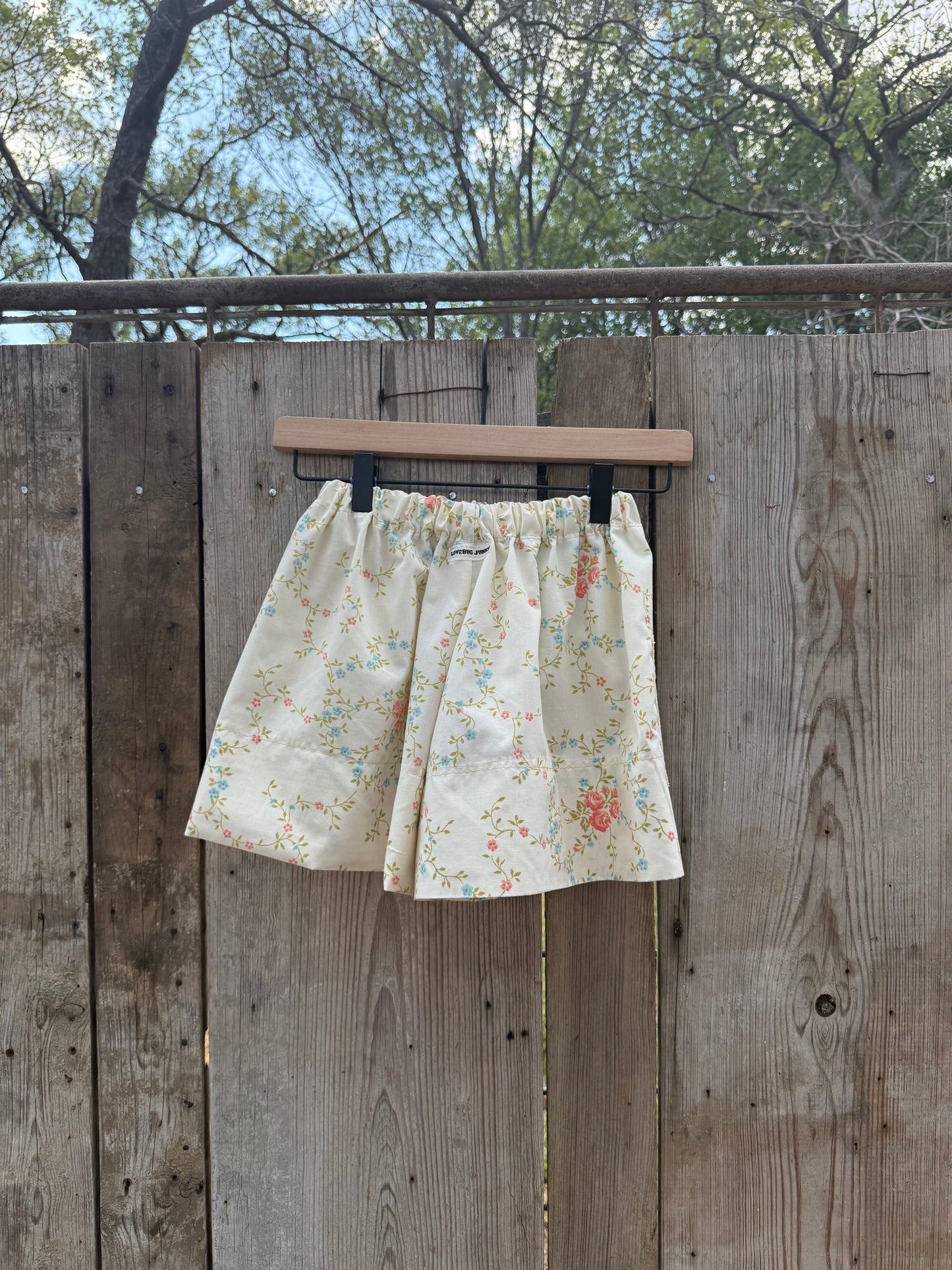 Ivory + Floral Shorts