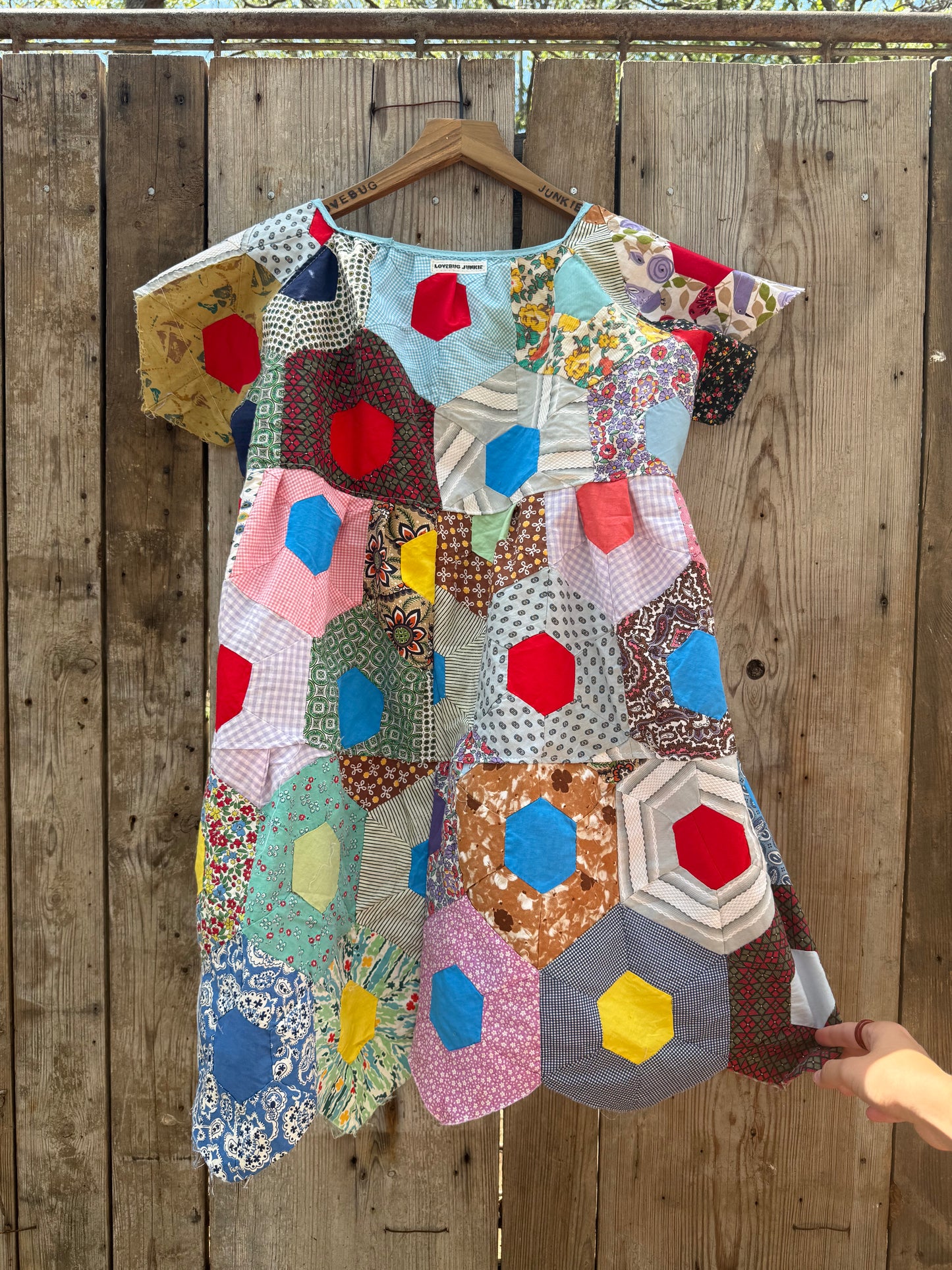 Colorful Scalloped Babydoll Dress