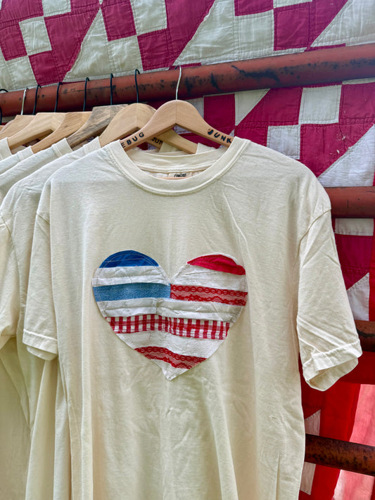 USA Heart Tee Large
