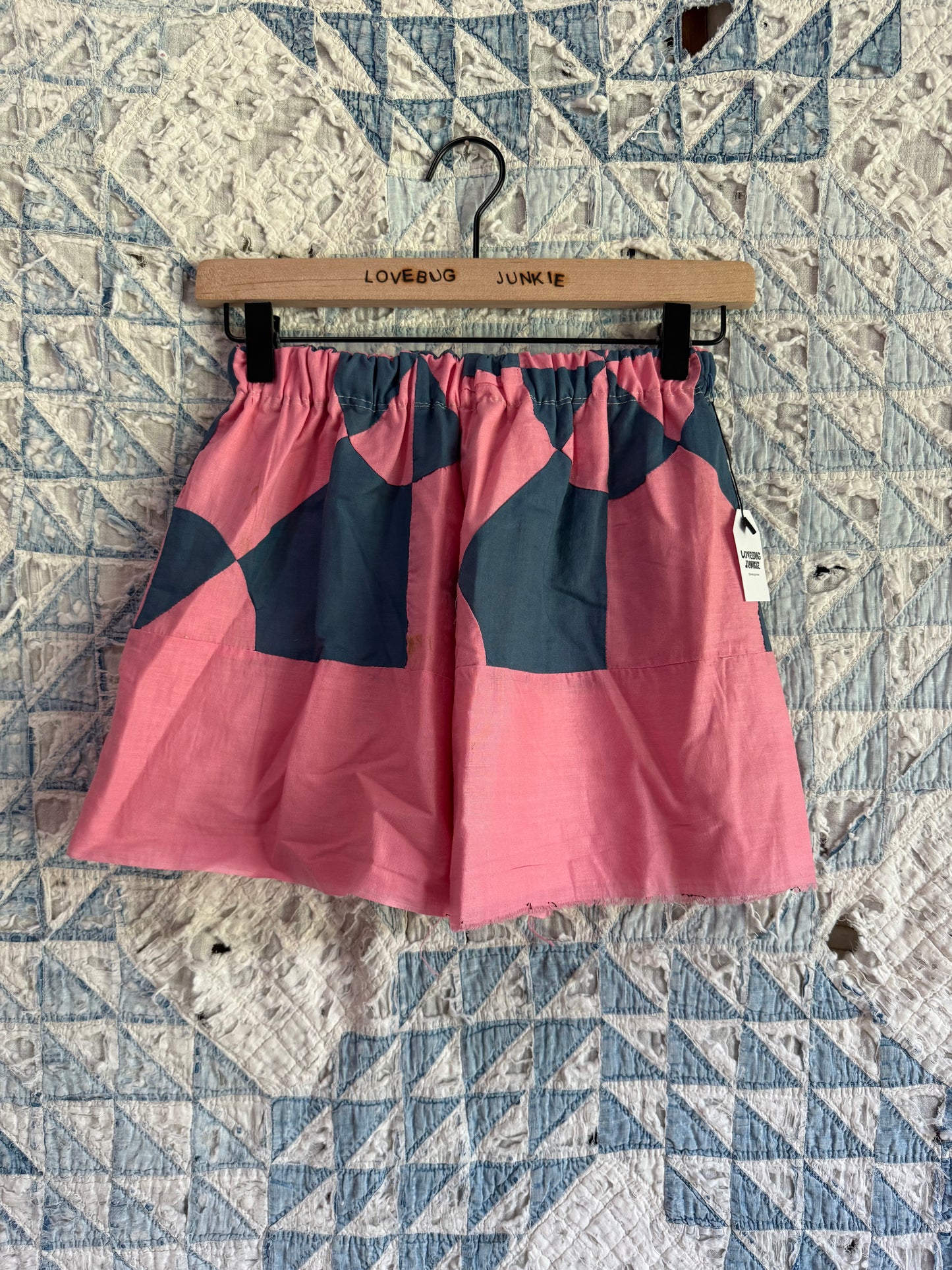 Pink + Navy Shorts