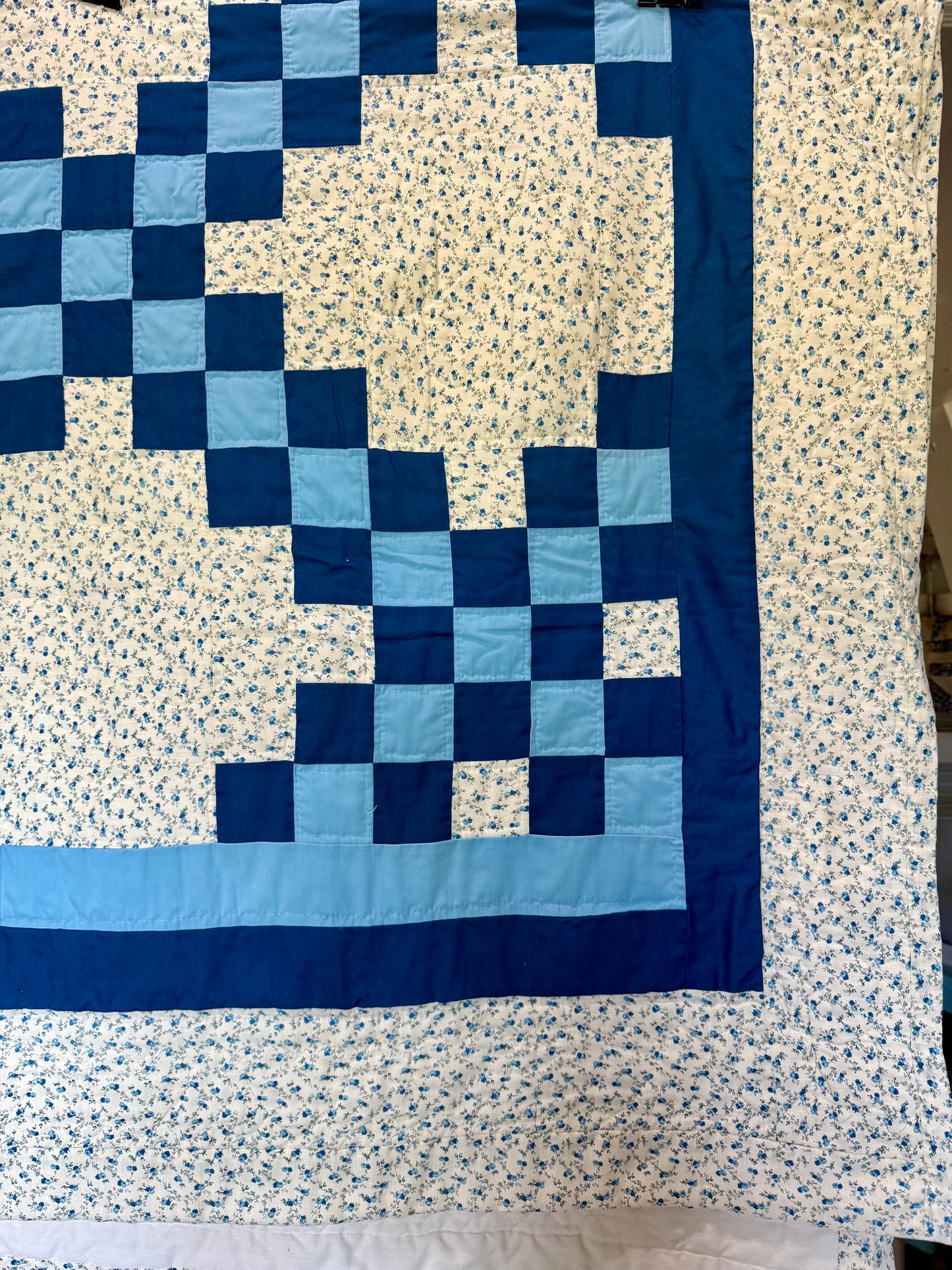 Blue Checkered Quilt
