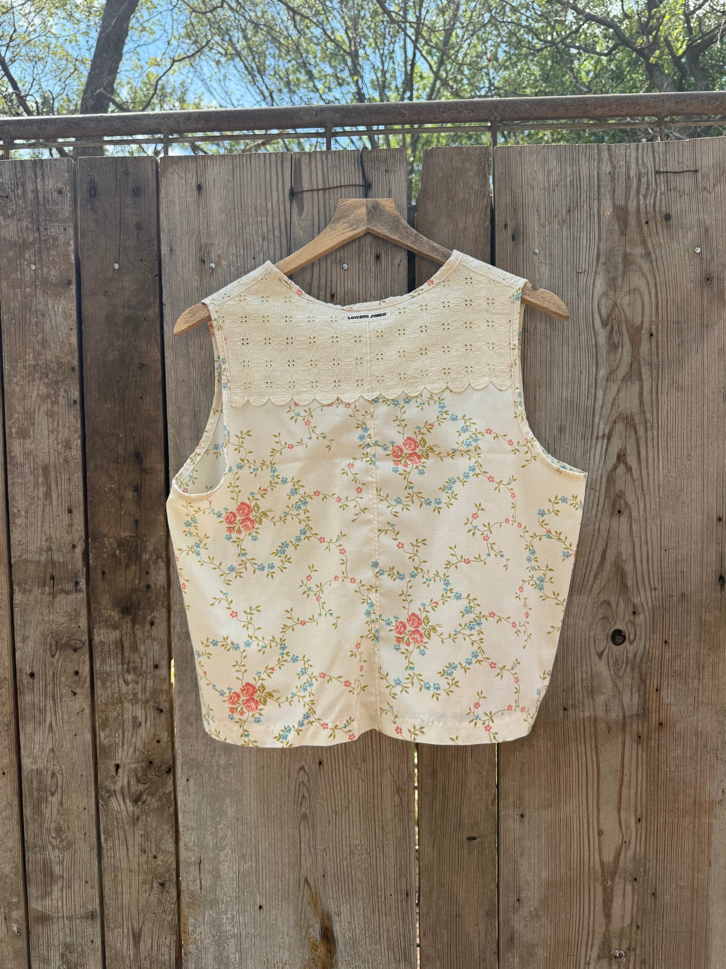 Ivory + Floral Top