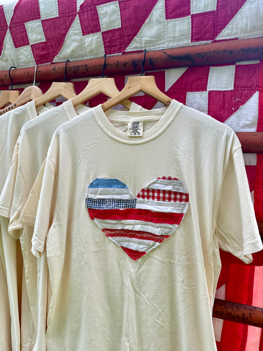 USA Heart Tee Large