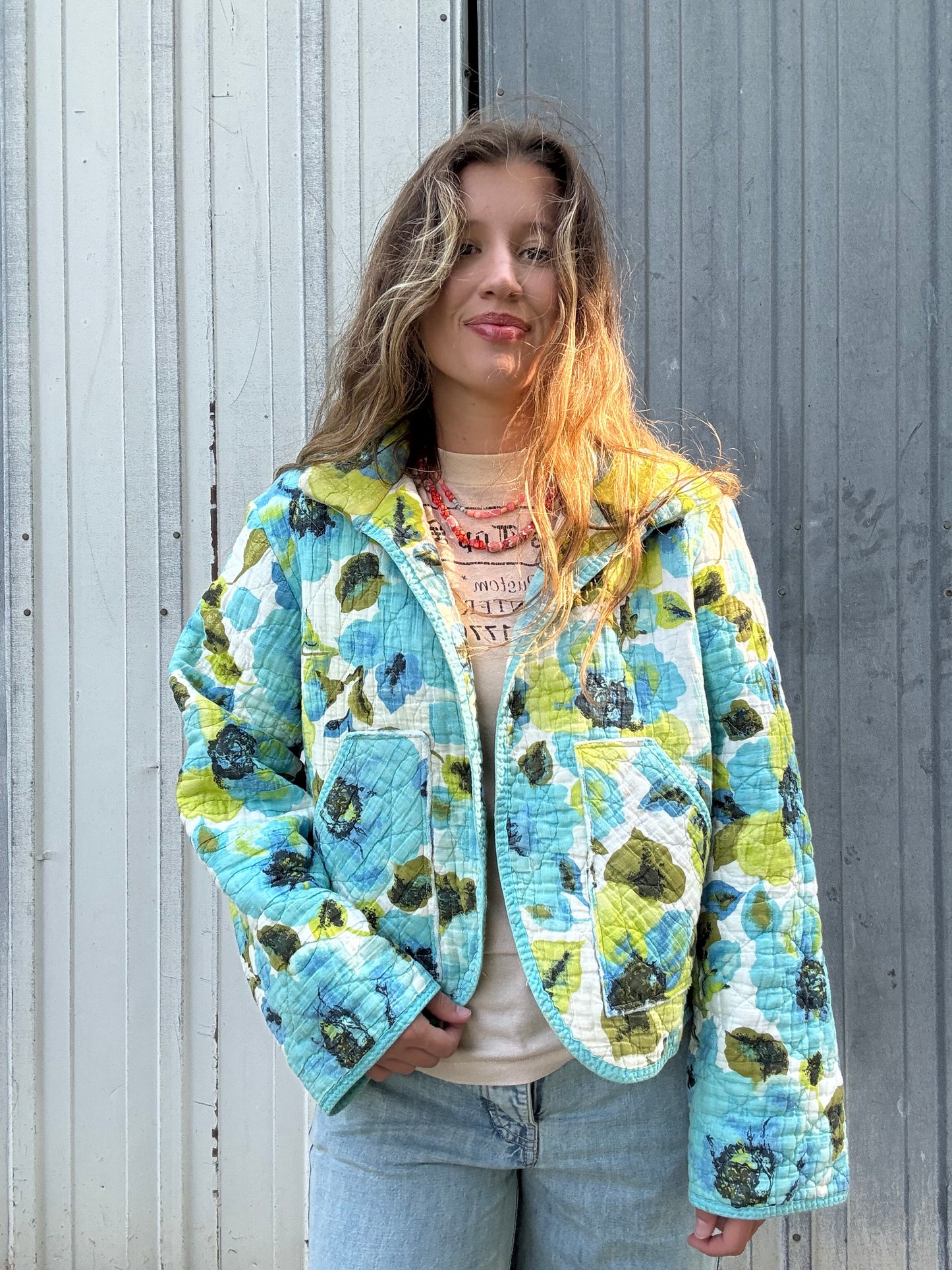 Spring Blooms Quilt Jacket M/L