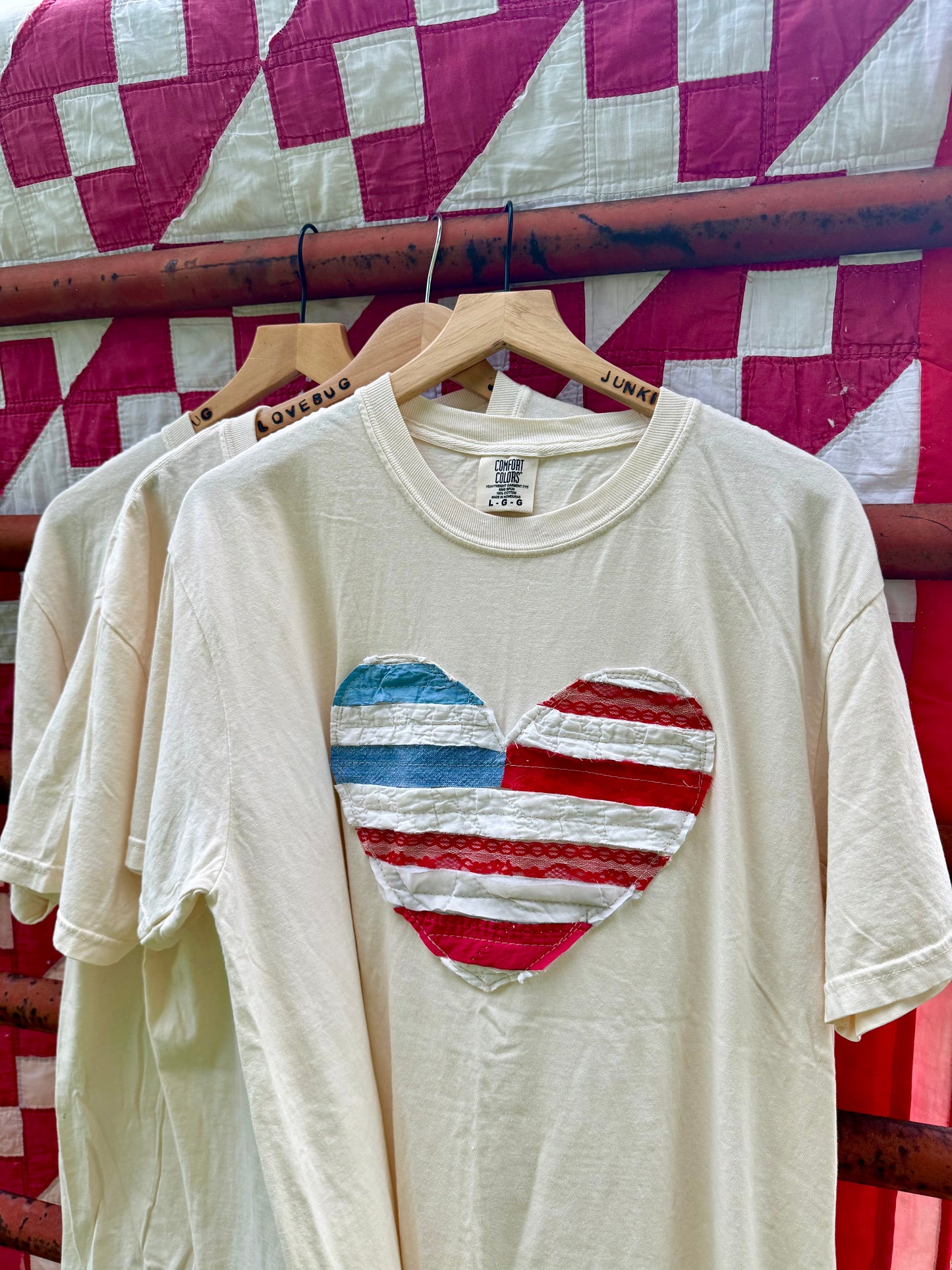 USA Heart Tee Large