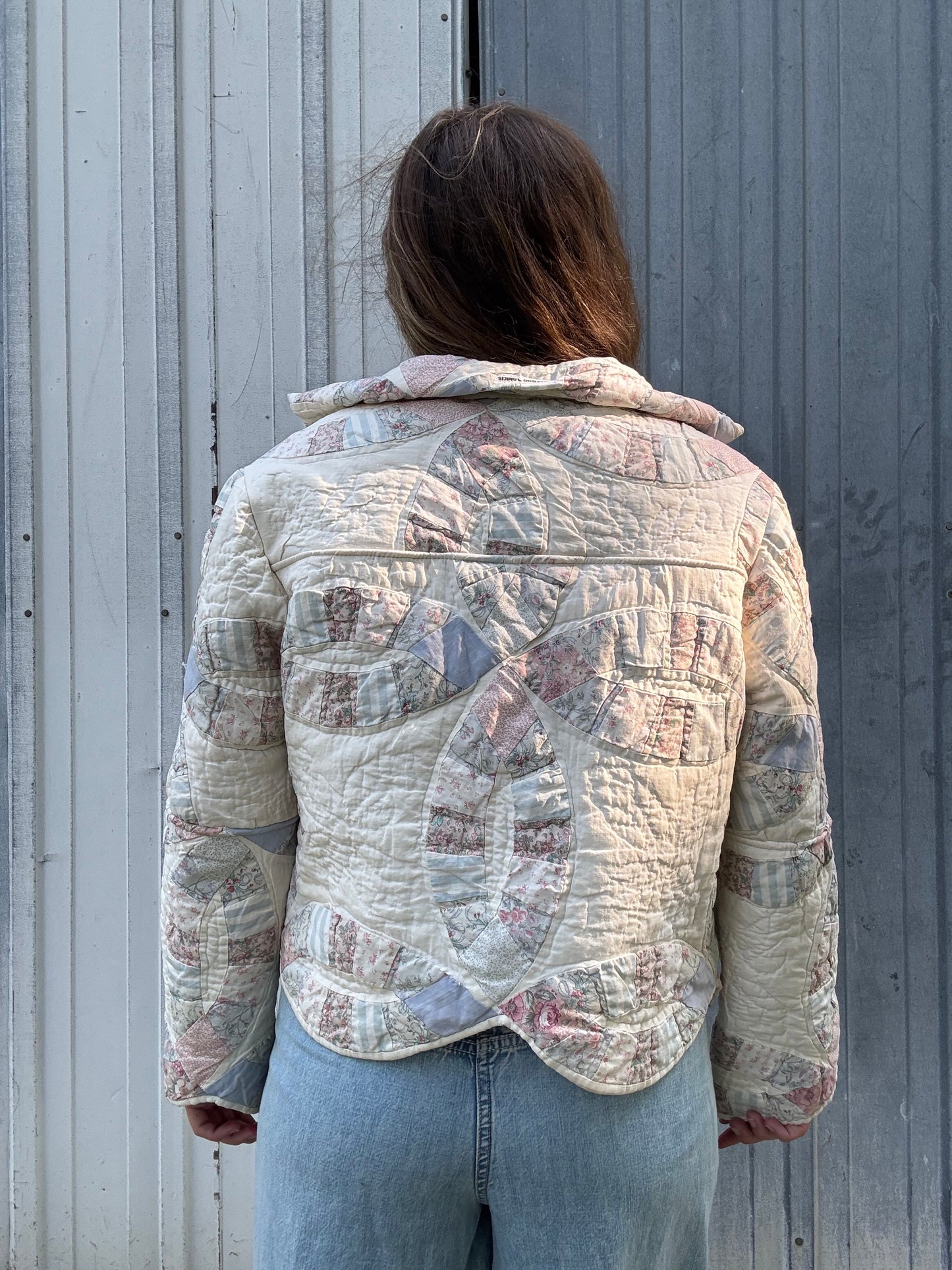 Double Wedding Ring Quilt Jacket M/L