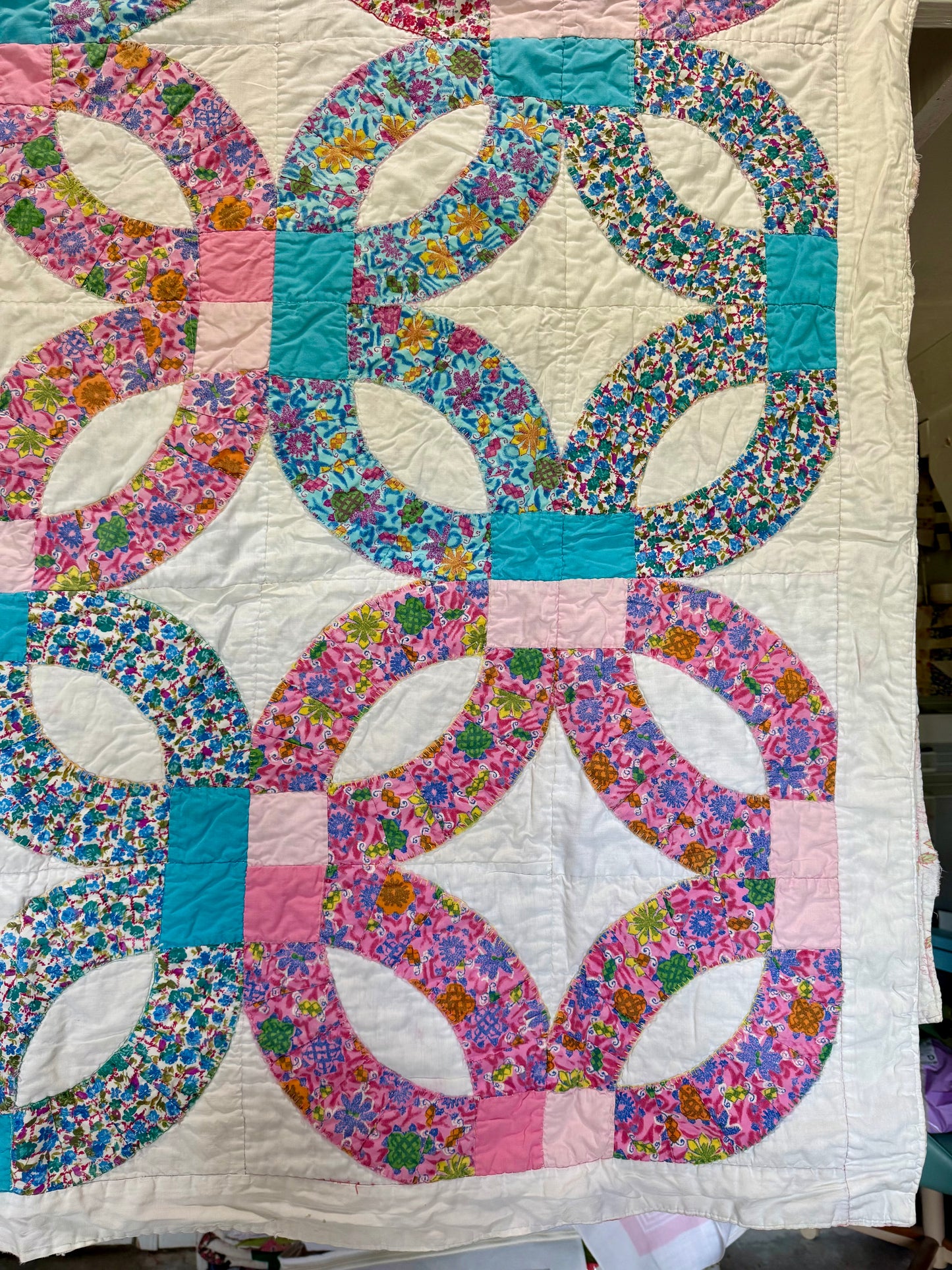 Double Wedding Ring Quilt