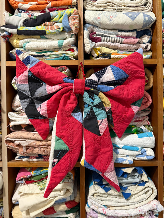 Red Patchwork Bow 2
