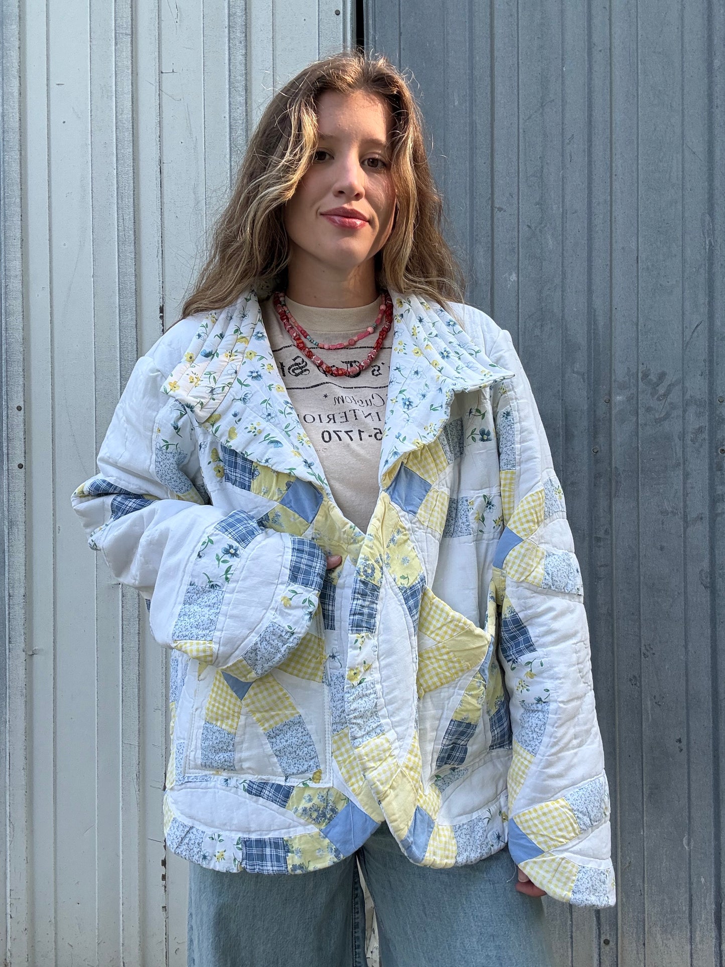 Summer Cottage Quilt Jacket L/XL