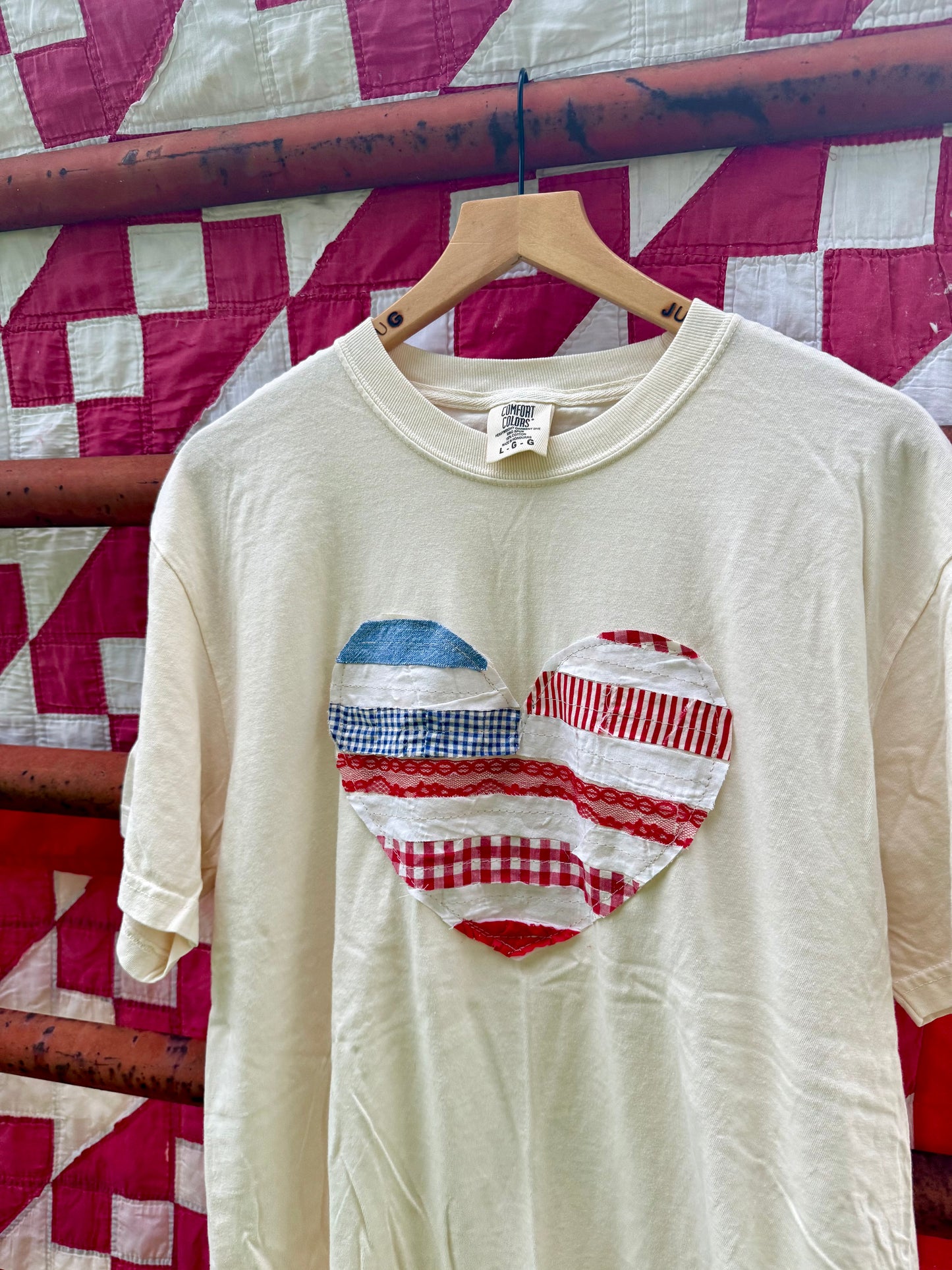 USA Heart Tee Large