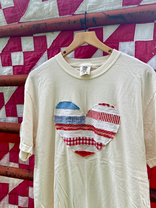 USA Heart Tee Large