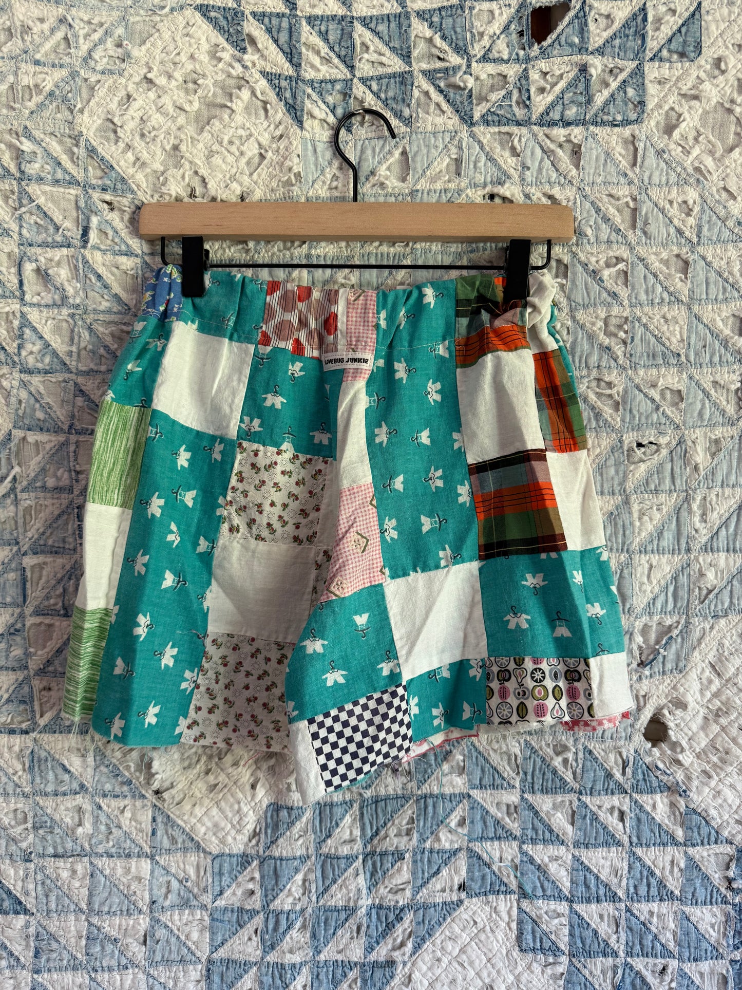 Patchwork Quilt Top Shorts