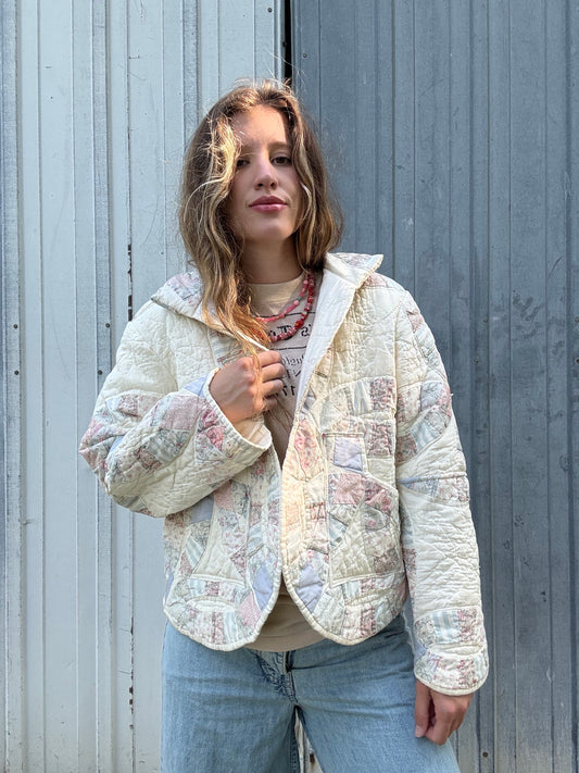 Double Wedding Ring Quilt Jacket M/L