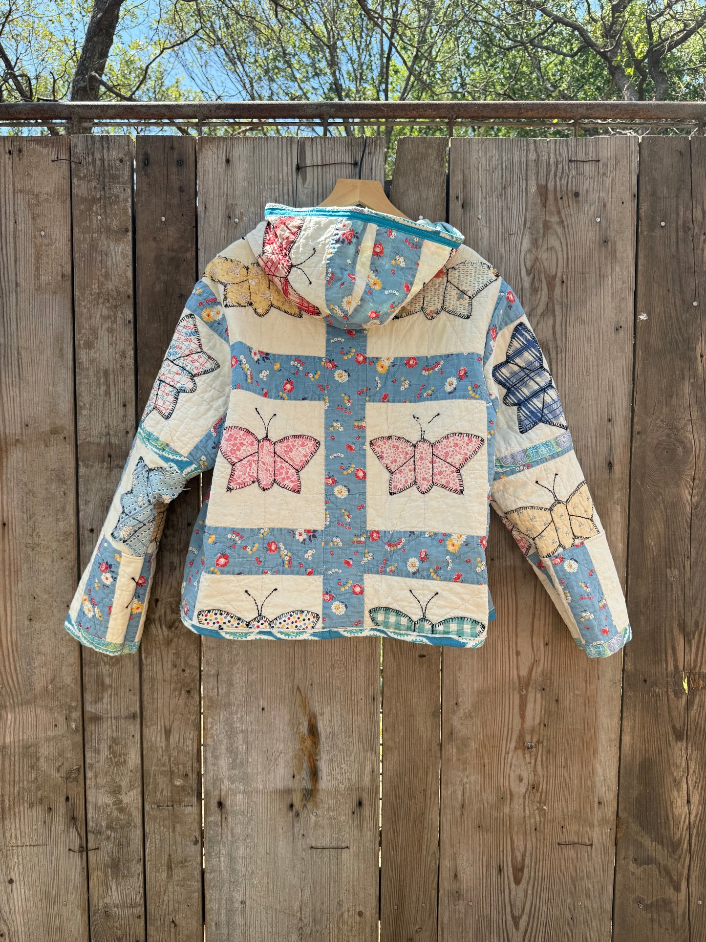 Blue Butterfly Hoodie M/L